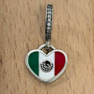 Pandora Mexico Flag Exclusive Charm, S925 Silver Bracelets